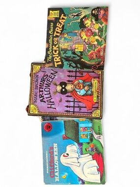 Kids 80s 90s Vintage Halloween Book Bundle